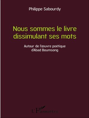 cover image of Nous sommes le livre dissimulant ses mots